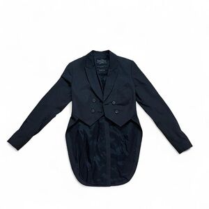 All Saints Black Tailcoat Blazer